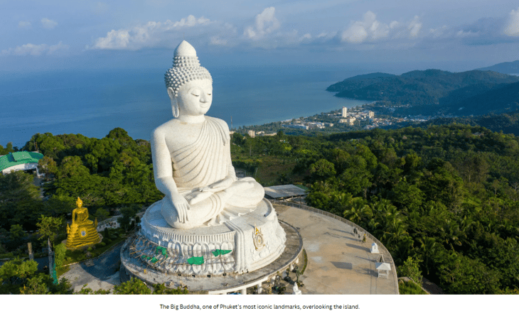 The Big Buddha statue overlooking Phuket, Thailand