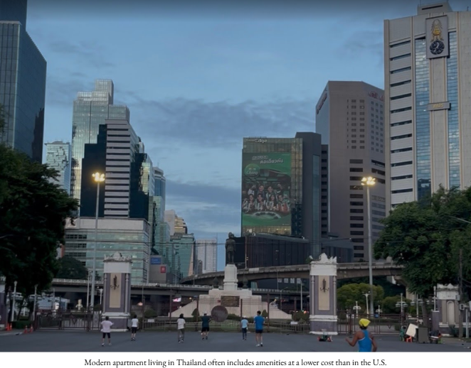 Apartment buildings in Thailand